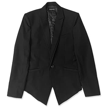 Amazon | JURY BLACK フェイクオーバーラップカラージャケット